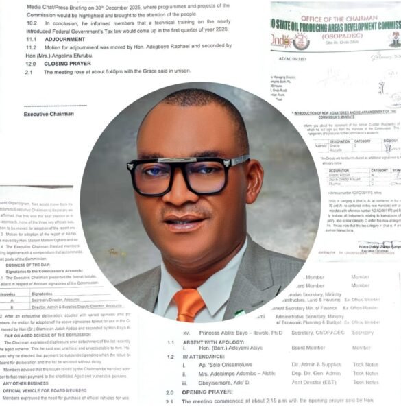 Documents Raise Questions as OSOPADEC Chairman Poroye Linked to ₦90 Million Payment After Controversial Signatory Change